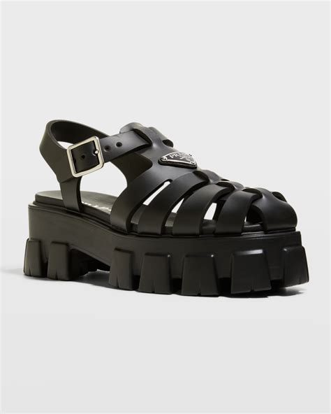 prada chunky sandals|sandal prada original.